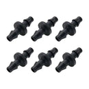 Dnyta 100pcs Barb Fittings PVC for 1/4 Inch Irrigation Tubing Drip Irrigation Barb Fittings Irrigation Tubing Connector Drip Irrigation Barbed Coupling for Plant Drip or Yard Spray Irrigation by GreenHaven Gardens