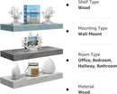 Sorbus Floating Shelves - 3 Pack 16 Inch Rustic Grey Blue Rustic Wall Shelves for Bedroom, Kitchen, Living Room, Bathroom Shelves, Home Decor, Office - Floating Shelf for Trophies, Frames by CozyNest Decor