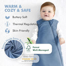 HAPIU Unisex Rayon Made from Bamboo Baby Sleep Sack TOG 1.0, 2-Way Zipper YKK, Wearable Blanket Baby by TinyTreasures Baby Boutique