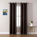 ChrisDowa Brownout Curtains 78 inches Long for Bedroom - 2 Panels Set Grommet Thermal Insulated Room Darkening Curtains for Living Room (Brown, 42 x 78 Inch) by CozyNest Decor