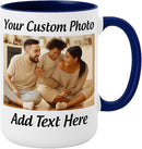 Customized Photo Mug with Personalized Text Upload Your Image with Different Designs by TinyTreasures Baby Boutique