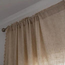 Sutuo Home Boho Curtain 63 Inches Long for Bedroom, Natural Linen Look Textured Burlap Rod Pocket Chic Semi Blackout Bohemian Handmade Tassels Window Treatment for Living Room, 1 Panel 59" W x 63" L by CozyNest Decor