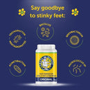 Gran's Remedy Scented Foot Powder - Effective Odor Eliminator & Moisture Absorbing Shoe Deodorizer for Shoes and Feet - Travel Size Freshness - Citrus by CozyNest Decor