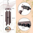 36inch Personalized Wind Chimes, Memorial Wind Chimes for US Veteran, Wind Chime for Loss of Loved Dad/Mom, Sympathy Memorial Gifts, Thank You Veteran Solider by CozyNest Decor