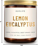 Scented Candles for Home - Lemon Eucalyptus Candle | Aromatherapy Candle Gift for Women & Men, Soy Candles for Home Scented - 7oz, Soy Wax by CozyNest Decor