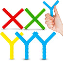 Gafly X’s and Y’s - 5 Pack Sensory Chew Toys for Autistic Children - Chewy Sticks for Sensory Kids - Autism Chew Toys for Toddlers & Kids - BPA-Free Silicone Chew Tubes for Sensory Needs by TinyTreasures Baby Boutique