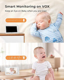 iFamily 7" Large Split Baby Monitor with 2 HD Cameras and Audio, 1080P HD Video Baby Monitor No WiFi,Hack Proof by TinyTreasures Baby Boutique