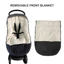 Funlife Anti-Kick Waterproof High Performance Winter Stroller Footmuff Fits All Travel Gear,Front Piece Height Adjustable and Removable,M6-4T by TinyTreasures Baby Boutique