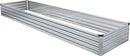12x4x1FT Galvanized Raised Garden Beds Kit Large Outdoor Metal Gardening Planter Box for Vegetable Elevated Flower Herbs, Silver by GreenHaven Gardens