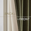 MIULEE Linen Texture Curtains for Bedroom Solid 100% Blackout Thermal Insulated Light Olive Green Curtains Grommet Room Darkening Drapes for Living Room Nursery 52x63 Inch (2 Panels) by TinyTreasures Baby Boutique