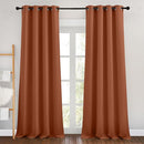 NICETOWN Bedroom Blackout Curtains 90 inches Long 2 Panels Set - Room Darkening Energy Saving Thermal Insulated Grommet Window Treatments Draperies for Living Room (Burnt Orange, W46 x L90) by TinyTreasures Baby Boutique