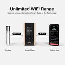 Sync Gold Wireless WiFi Meat Thermometer, 2 Slim Probes, 6 Sensors, 10x Stronger Signal, ±0.5℉ Accuracy, Smart Base Direct Setup, Reliable Reading Through Kamado Grill, BBQ, Oven, Smoker, Air Fryer by CozyNest Decor