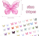 90Pcs Mini Resin Butterflies, Miniature Little Butterfy Decoration, Tiny Butterflies for DIY Crafts, Mini Resin Animals Figurines for Fairy Garden Micro Landscaping Decor by GreenHaven Gardens