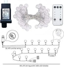 Globe String Lights 65.6 Feet 150 LED, Plug in Crystal Fairy String Lights with Remote Timer, 11 Modes Indoor Outdoor Hanging Globe Lights for Wedding Bedroom Classroom Patio Garden by GreenHaven Gardens