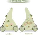 Beright Wooden Baby Walker Push and Pull Learning Activity Walker Kids’ Activity Toy Multiple Activities Center Develops Motor Skills & Stimulates Creativity(Green) by TinyTreasures Baby Boutique