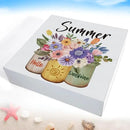 Summer Decor Farmhouse Summer Decorations Hello Sunshine Wooden Sign Rustic Home Decor 5 x 5 Inches by CozyNest Decor