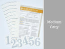 Little Acorns DIY Vinyl Growth Chart Ruler Decal Kit, Large