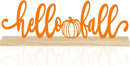 COCHIE Metal Hello Fall Sign, Orange Fall Decorations for Home, Office, Shelf, Mantel, Indoor, Autumn Decoration, Pumpkin Decor (Autumn B) by CozyNest Decor