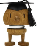 Hoptimist Student IQ Bumble, Woody Brown, Home Decor Ornament - Scandinavian Design, Wood W/Metal Spring, Small - Creates Cheerful Movement by CozyNest Decor