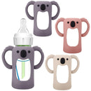 BUSOHA 3 Pack Koalas Silicone Sleeves for Dr. Brown's Glass Baby Bottles - Drop Protection Baby Bottle Sleeves Compatible with Dr Brown Newborn Glass Bottles with Silicone Handles,4 oz by TinyTreasures Baby Boutique