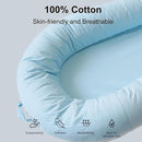 Deluxe Infant Lounger, Baby Nest Cover for Baby Girls & Boys, Newborn Essentials for Baby 0-12 Months, 100% Cotton (SummerSky) by TinyTreasures Baby Boutique