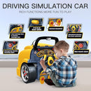 Interactive Truck Engine Toy with Removable Parts - Lights, Sounds, and Fun for Young Mechanics -Unleash Their Creativity and Motor Skills with This Truck Engine Toy (Yellow) by TinyTreasures Baby Boutique