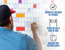 The Big A## Calendar Mid-Year Wall Planner – July to June Dry-Erase Board – Includes 1 Marker & 100 Labels – Lightweight, Easy to Hang Yearly Planner – Plan Goals & Adventures – Neutral, 4’x3’