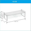 Expandable,Adjustable & Stackable Spice Rack, Cabinet Kitchen Countertop Shelf Organizer,Metal Pantry Storage Shelves - Space-Saving Storage Solution(1Pack/White/Large) by CozyNest Decor