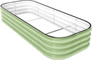DaisyVibe Raised Garden Bed Kit, Planter Raised Garden Boxes Outdoor, Oval Large Metal Raised Garden Beds for Vegetables Flowers (Green, 5ftx2ftx1ft) by CozyNest Decor