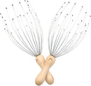 USAGA 28 Finger Head Scratcher, Head Massager, Scalp Massager for Scalp Body Relaxing Wood Handle (2 Pack) by CozyNest Decor