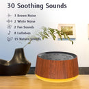 Brown Noise Sound Machine with 30 Soothing Sounds 12 Colors Night Light White Noise Machine for Adults Baby Kids Sleep Machines with 36 Volume Levels Memory Function 5 Timers for Home Office Travel by TinyTreasures Baby Boutique