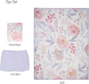 Bedtime Originals Lavender Floral 3-Piece Baby Crib Bedding Set - Pink/Purple by TinyTreasures Baby Boutique