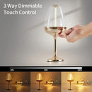 Romantic Cordless Table Lamp Adjustable - Table Lights 3 Modes (Light, Dark, Breathing), Touch Lamp, Battery Operated-IP65 Waterproof for Outdoor Patio/Restaurants/Home/Dinner by CozyNest Decor