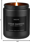 Cedar Oakmoss Candle | Scented Candles for Men - Soy Candles for Home Scented, Manly Candle for Bedroom, Man Gifts for Him/Friend -7oz by CozyNest Decor