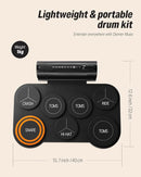 Donner Electronic Drum Set, 7 Pads Electric Drum Pad Roll Up Quiet Drum Pad Built-in Speaker, 40 Drum Lessons Included, Kids Holiday Christmas & Birthday Gift Instrument Toys(DED-20) by TinyTreasures Baby Boutique