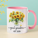 Customized Nickname & Year White Ceramic Mug Gift For First Time Great Grandma, Promoted To Great Grandma Accent Coffee Cup 11Oz 15Oz, Personalized Baby Announcement Coffee Mug For Nanny Granny Mimi by TinyTreasures Baby Boutique