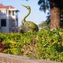 VEWOGARDEN Heron Outdoor Statues Metal Crane Garden Sculptures & Statues for Yard Lawn Patio Pool Outside Decorations, Green by GreenHaven Gardens