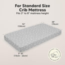 KeaBabies 2-Pack Organic Crib Sheets for Boys, Girls - 52x28 Fitted Crib Mattress Sheet Neutral, Breathable Jersey Cotton Cover for Baby Bed, Toddler Mattress, Soft & Cute Prints (ABC Land Cloud) by TinyTreasures Baby Boutique