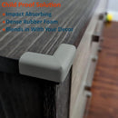 12-Pack Corner Protectors Baby Proof, Furniture Corner and Edge Safety Bumpers, Soft Rubber Foam Cushion Covers, 3M Taped Corner Guards, Baby Child Proofing Pads, Table Corner Protectors, Gray by TinyTreasures Baby Boutique