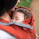 Beco Baby Carrier 8 Hybrid Newborn to Toddler Carrier (7–45 lbs) - All in 1 Breathable Mesh, Ergonomic Baby Backpack - Front & Hip Carrier with Adjustable Seat – Rust by TinyTreasures Baby Boutique