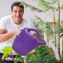 PMU 2 Gallon Watering Can - Garden Watering Can for Indoor & Outdoor Plants - Plastic Water Can with Detachable Sprinkler Head - Large Water Pot, Made in USA - Purple Pkg/12 by GreenHaven Gardens