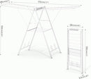APEXCHASER Drying Rack Clothing, Clothes Drying Rack Foldable, Metal Laundry Drying Rack Collapsible for Sweater Towel Indoor Outdoor, Gullwing Clothes Rack Drying with Height Adjustable Rails, White by TinyTreasures Baby Boutique