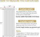 H.VERSAILTEX Thermal Insulated Blackout Curtains Window Panel Drapes - 2 Panels Set-52x72 Inch with Gun Metal Color Grommet Top (Jet Black) by CozyNest Decor