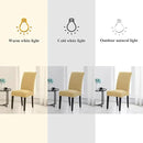 Joccun Chair Covers for Dining Room Set of 4,Dining Chair Slipcovers Stretch Dining Room Chair Covers Seat Protector,Washable Parsons Chair Cover for Home,Hotel(Parmesan,4 Pack) by CozyNest Decor