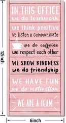We Are A Team Office Signs Decor, In This Office Sign, Hanging Wood Sign Office Décor, Motivational Quotes Wall Décor, Office Wall Art, Human Resources Office Wall Décor, Team Gift, Gift for Leader F1 by CozyNest Decor