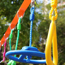Climbing Gymnastic Rings for Kids - Strong Obstacle Course Ninja Ring Monkey Bars for Outdoor Backyard Play Sets, Swing Set by TinyTreasures Baby Boutique