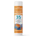 Badger Mineral Kids Sunscreen Face Stick SPF 35, Zinc Oxide Travel Size Sunscreen Stick for Kids, 97% Organic Ingredients, Reef Safe, Water Resistant, .65 oz by TinyTreasures Baby Boutique