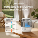 Dreo Humidifiers for Bedroom, Cool Mist Ultrasonic Humidifiers with 30Hr Runtime, Top Fill 3L Tank, Easy Clean, Humidity Sensor, Night Light for Baby, Nursery, 360° Nozzle for Plants and Home, Grey by TinyTreasures Baby Boutique