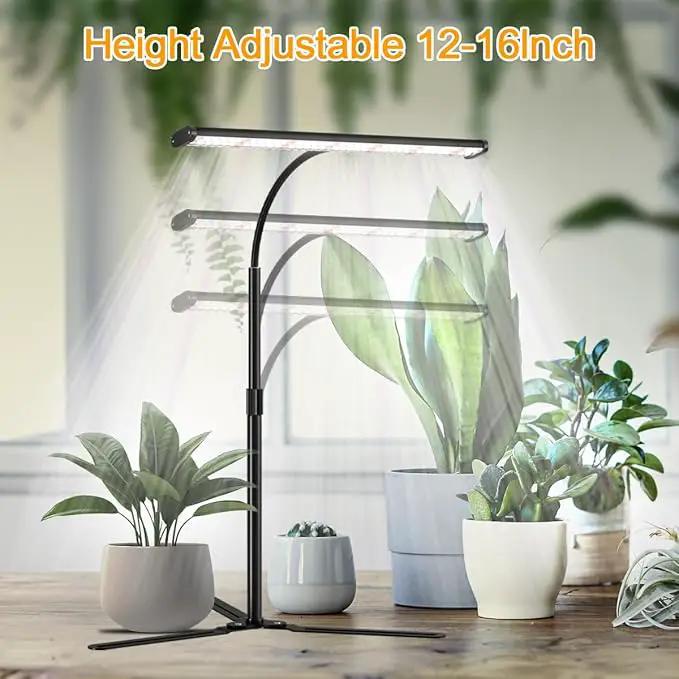 Super-Bright Grow Light for Indoor Plants, 6000K 108LEDs Full Spectrum Plant Lamp with Timer 4/8/12Hrs & Height Extendable for Home Office Desktop Plants, 12V 3A High Power Output for Faster Growth, photo 4 of 7