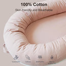 Deluxe Infant Lounger, Baby Nest Cover for Baby Girls & Boys, Newborn Essentials for Baby 0-12 Months, 100% Cotton (DustyRose) by TinyTreasures Baby Boutique